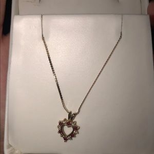 Real Gold Heart Necklace